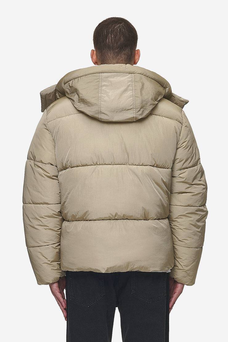 Pegador Marten Crushed Puffer Jacket Beige Bestseller