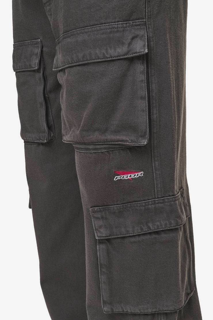 Pegador Penard Wide Cargo Pants Anthracite Saisonale Angebote