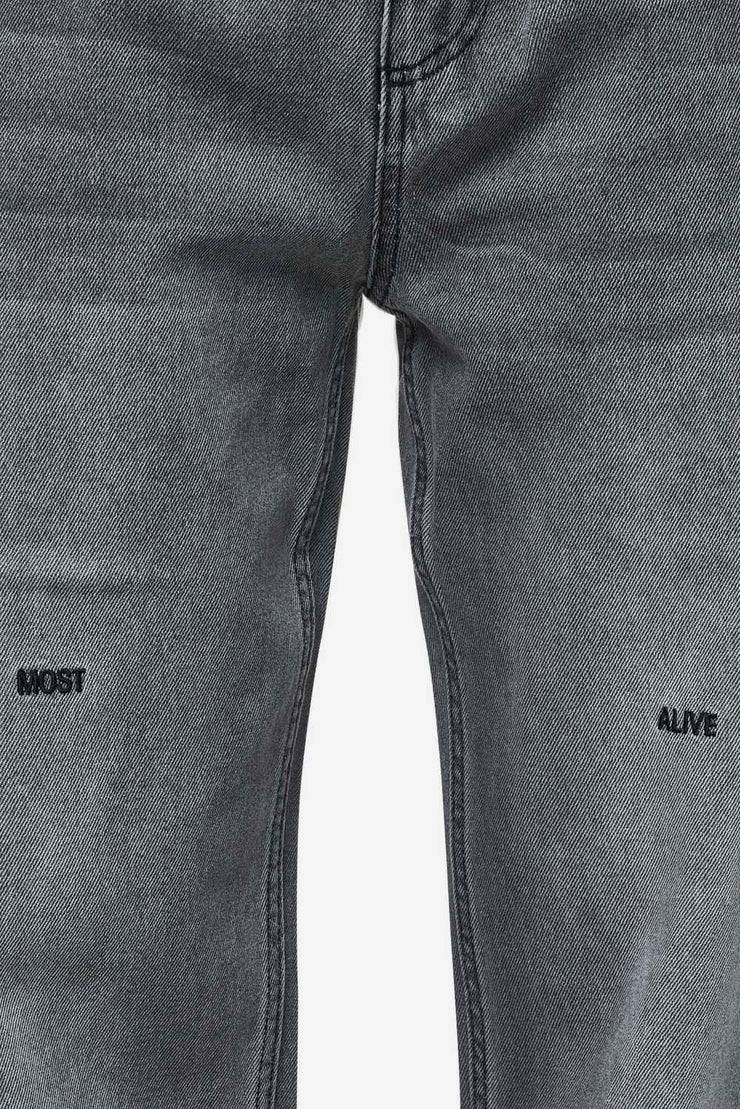 Pegador Barrow Wide Baggy Jeans Washed Anthracite Tägliche Deals