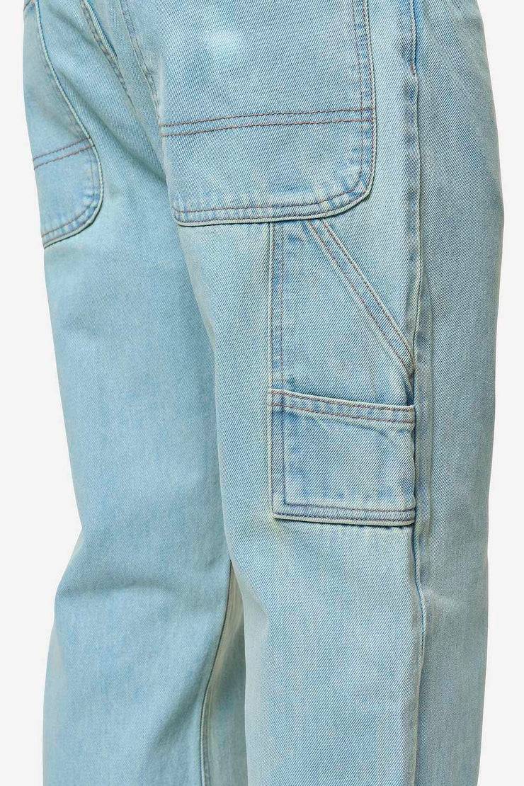 Pegador Daule Baggy Workwear Jeans Sand Washed Blue Vierteljährliche Förderung