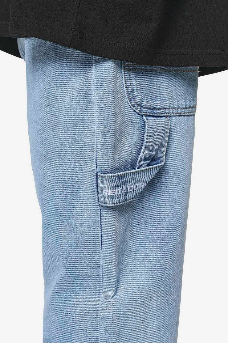 Pegador Daule Baggy Workwear Jeans Washed Light Blue Bis zu 55% Rabatt