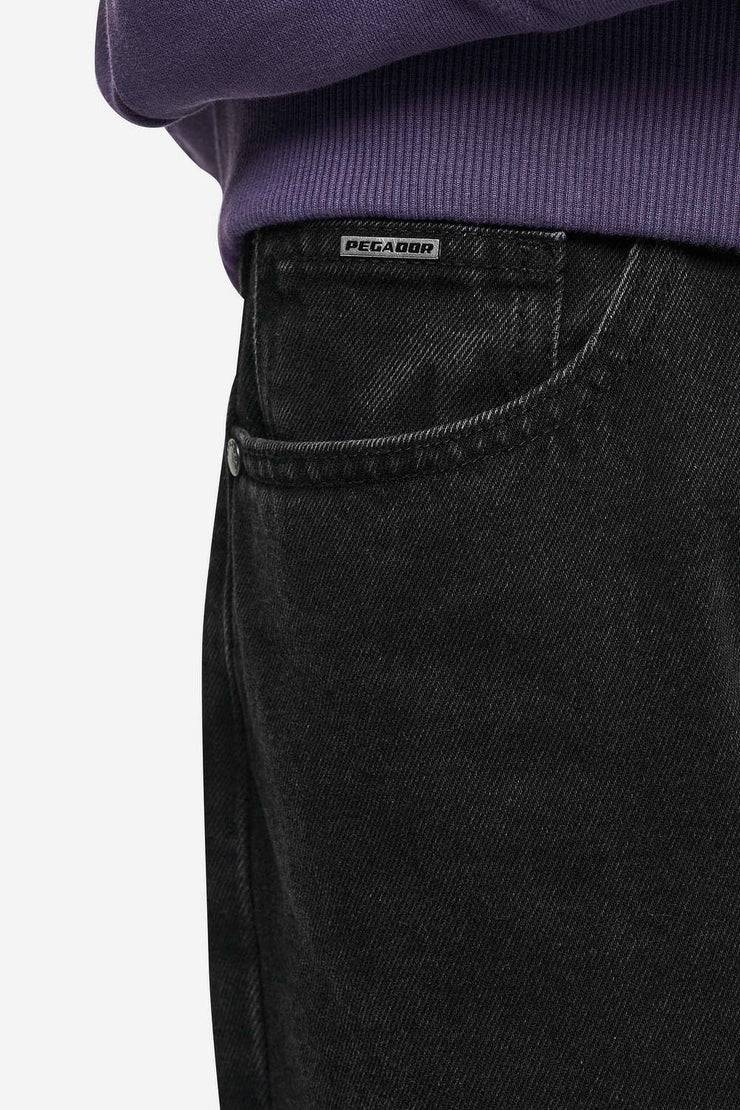 Pegador Baures Straight Jeans Washed Black Super Rabatt