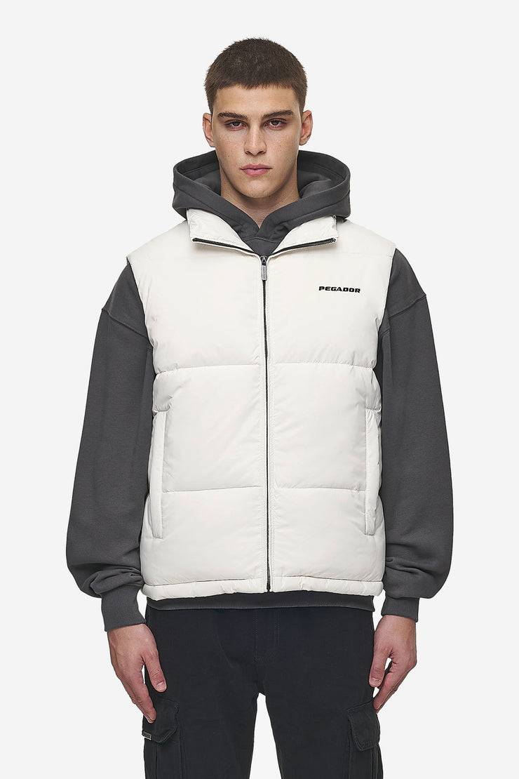 Pegador Landin Puffer Vest Bone White Im Verkauf