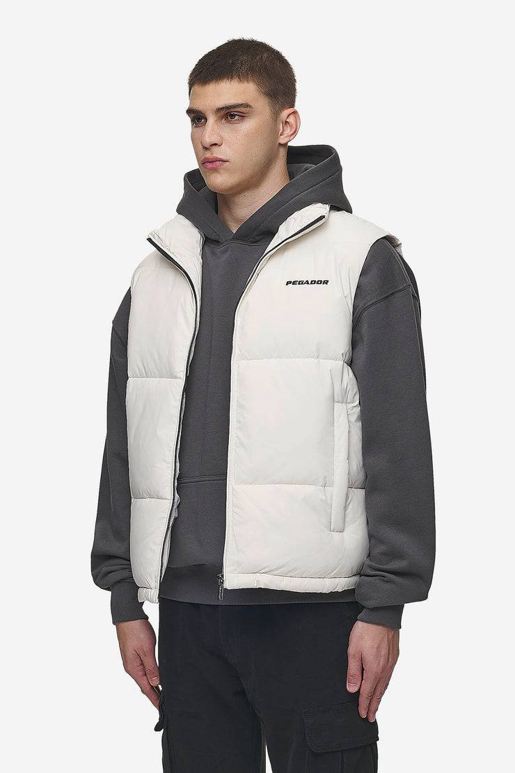 Pegador Landin Puffer Vest Bone White Im Verkauf