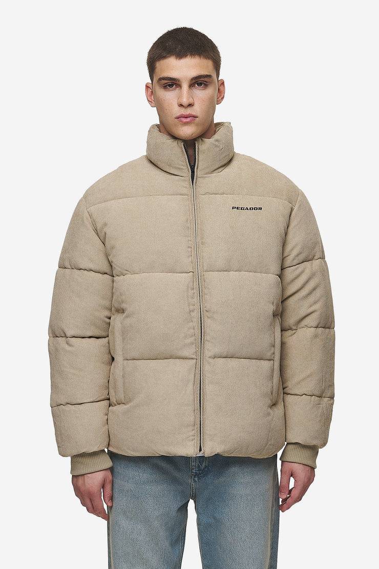 Pegador Solin Cord Puffer Jacket Sand Rabatte dieses Monats