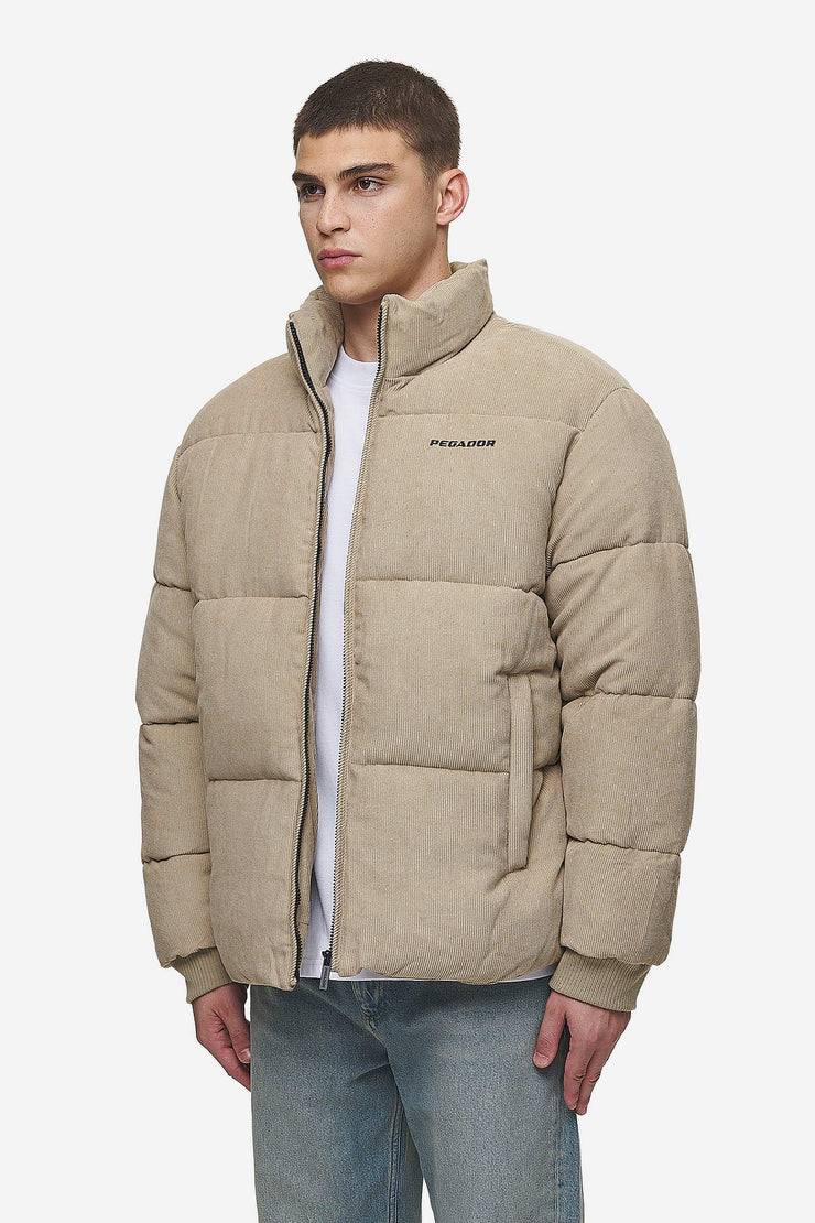 Pegador Solin Cord Puffer Jacket Sand Rabatte dieses Monats