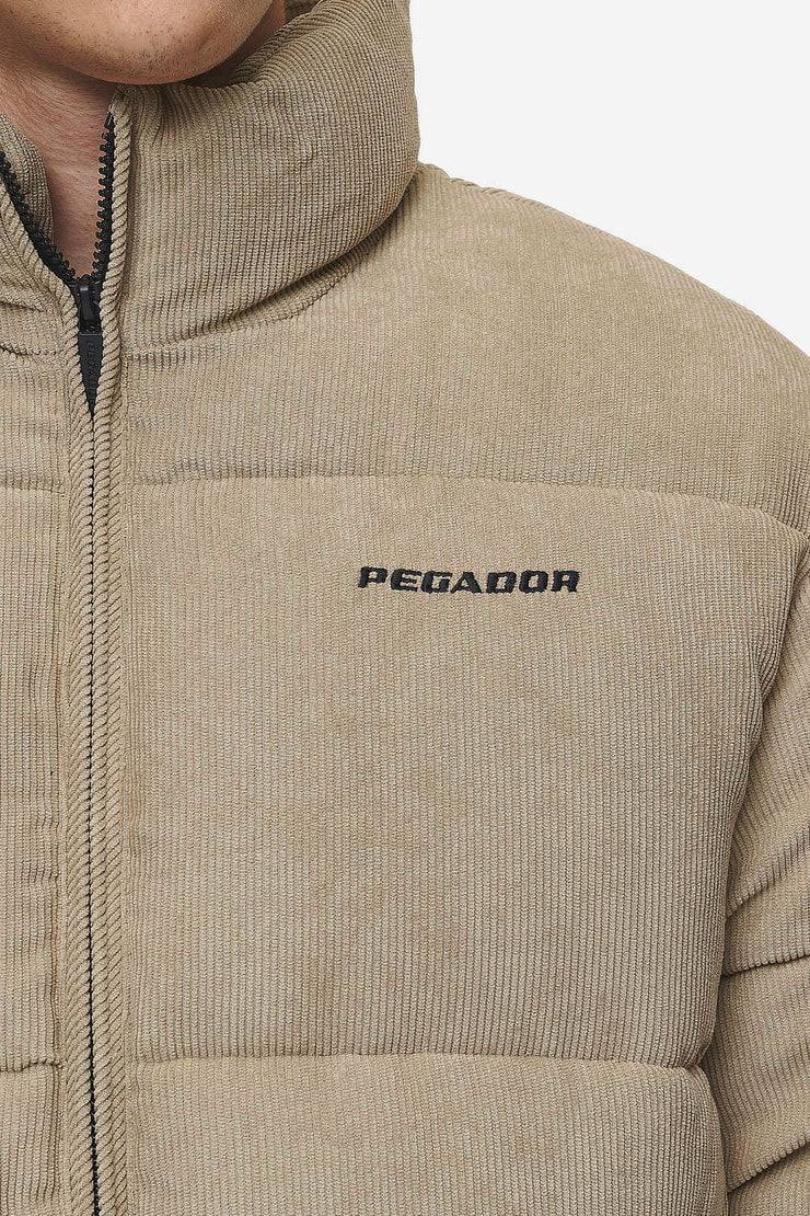 Pegador Solin Cord Puffer Jacket Sand Rabatte dieses Monats