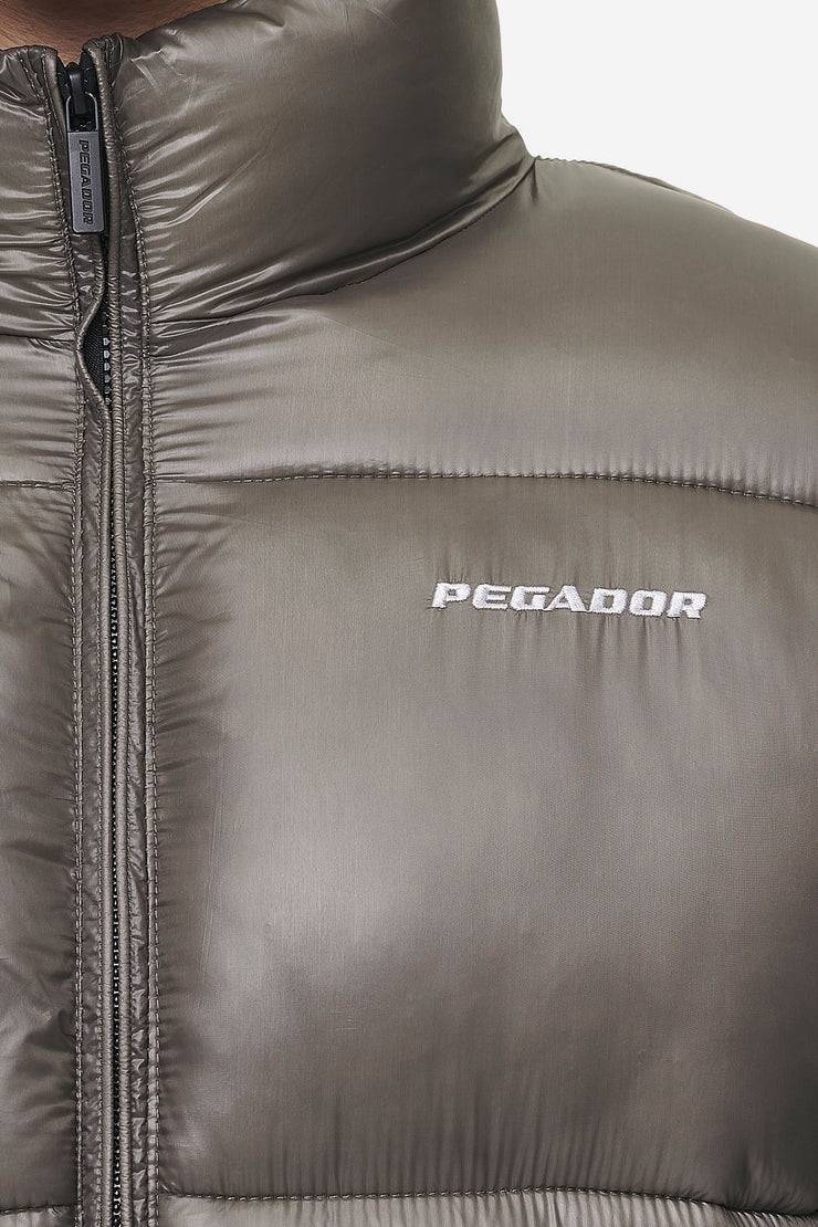 Pegador Solin Light Glossy Puffer Jacket Rock Grey 2025