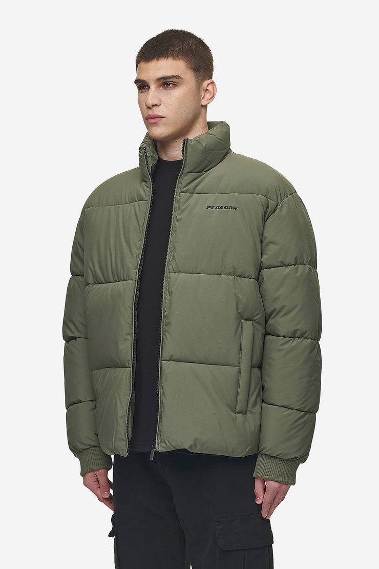 Pegador Solin Puffer Jacket Mud Olive Outlet