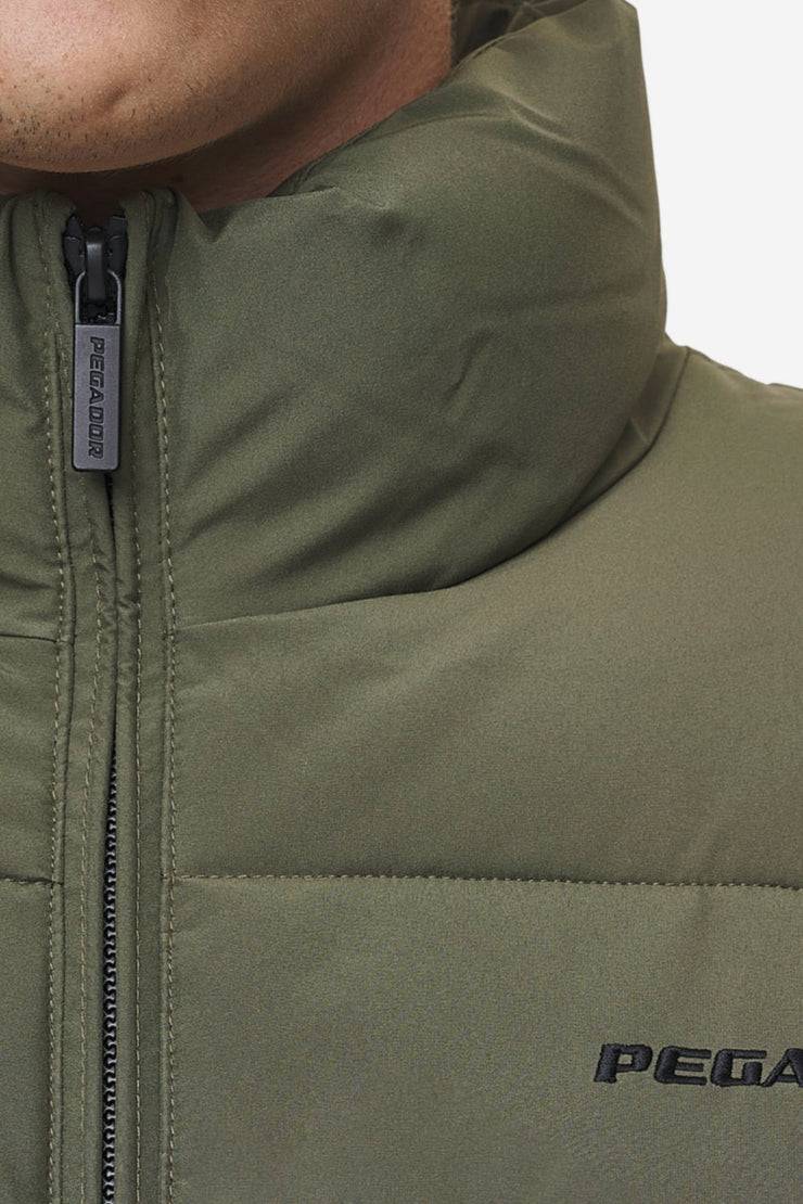 Pegador Solin Puffer Jacket Mud Olive Outlet
