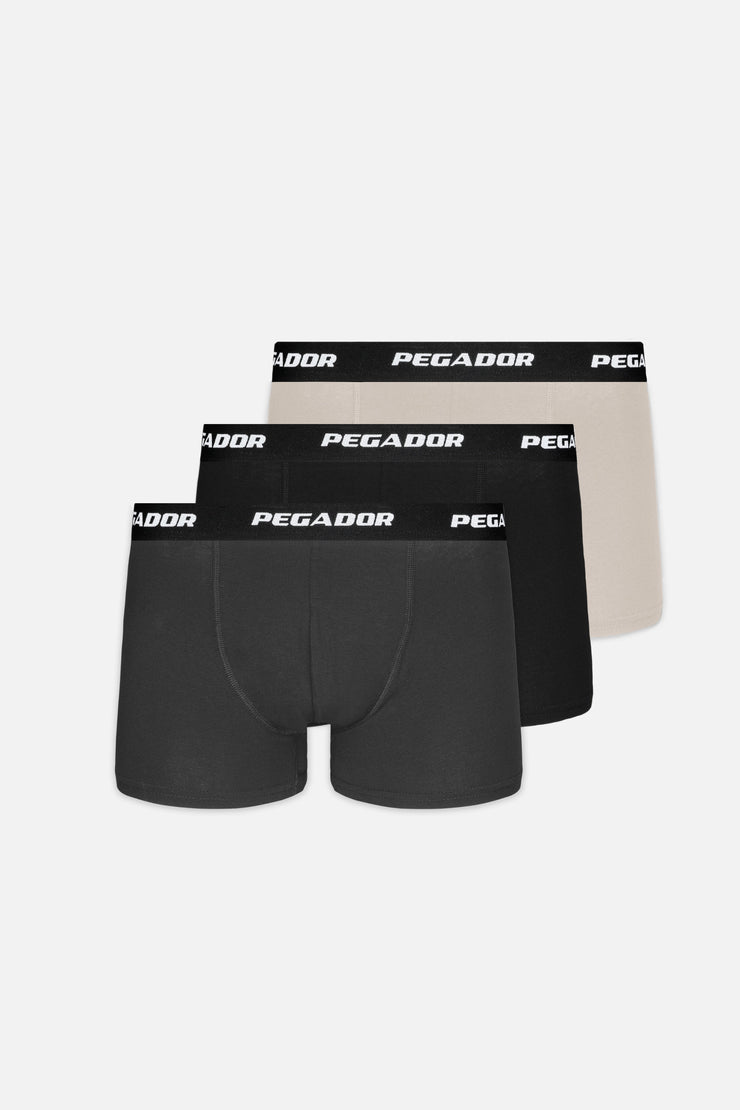 Pegador Tantun Boxershorts 3 Pack Light Beige Anthracite Black Angebote