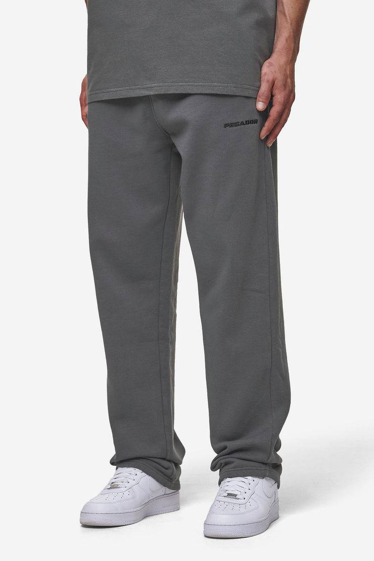 Pegador Logo Wide Sweat Pants Washed Anthracite Meist gekauft