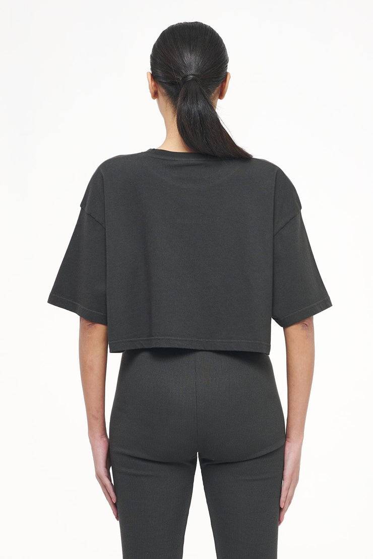 Pegador Layla Oversized Cropped Tee Vintage Washed Iron Grey Gum Günstig kaufen