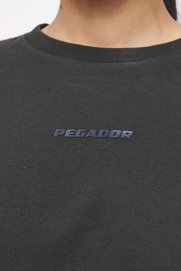 Pegador Layla Oversized Cropped Tee Vintage Washed Iron Grey Gum Günstig kaufen