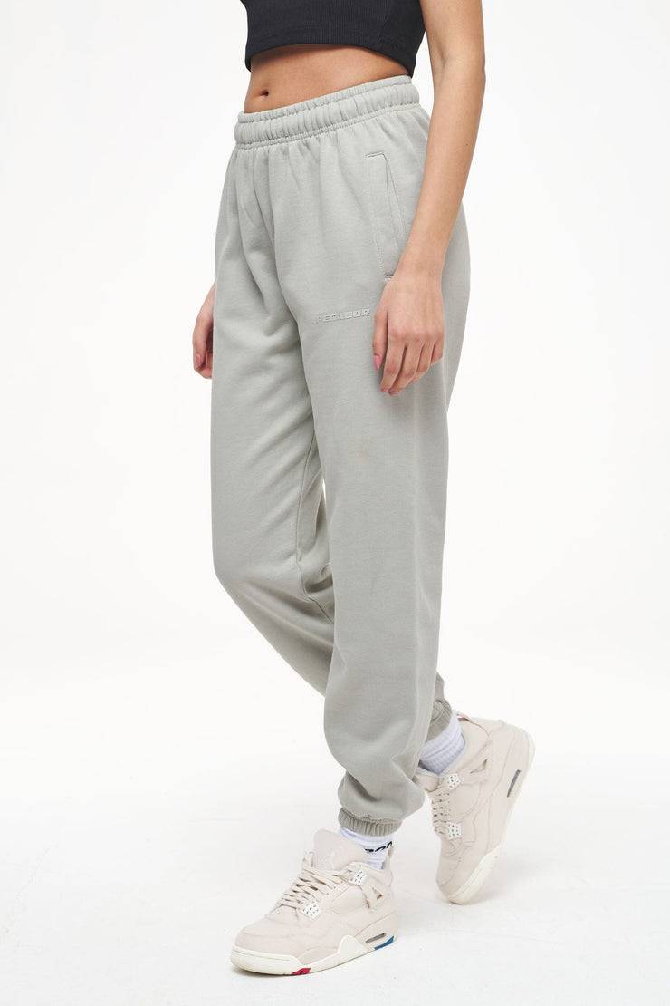 Pegador Grace High Waisted Sweat Pants Vintage Washed Quiet Gray Flash Sale