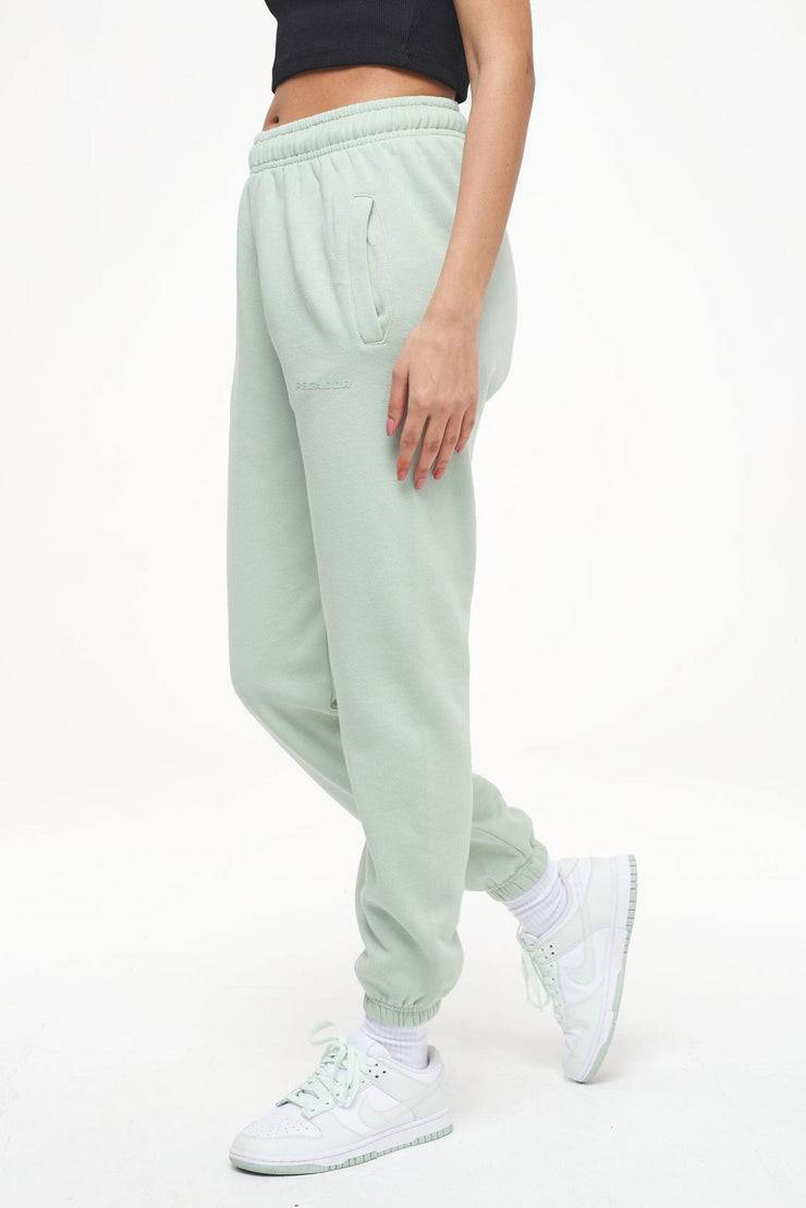Pegador Grace High Waisted Sweat Pants Vintage Washed Milky Green Gum Begrenztes Angebot