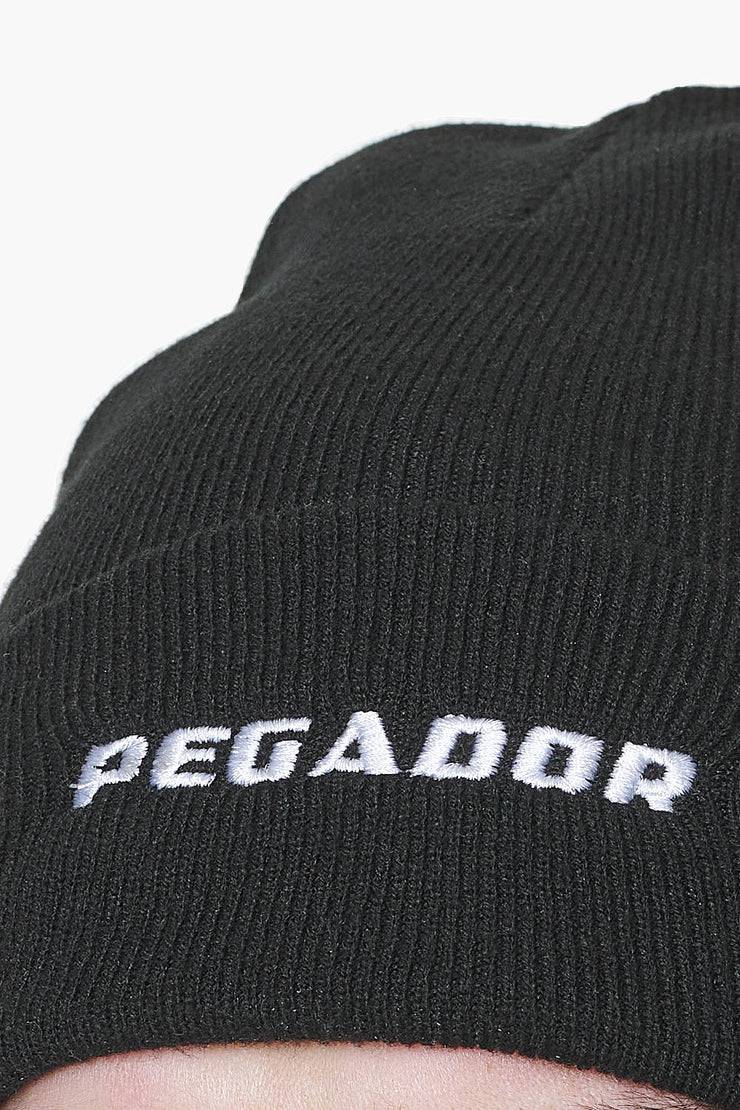 Pegador Logo Beanie Black White Große Rabatte