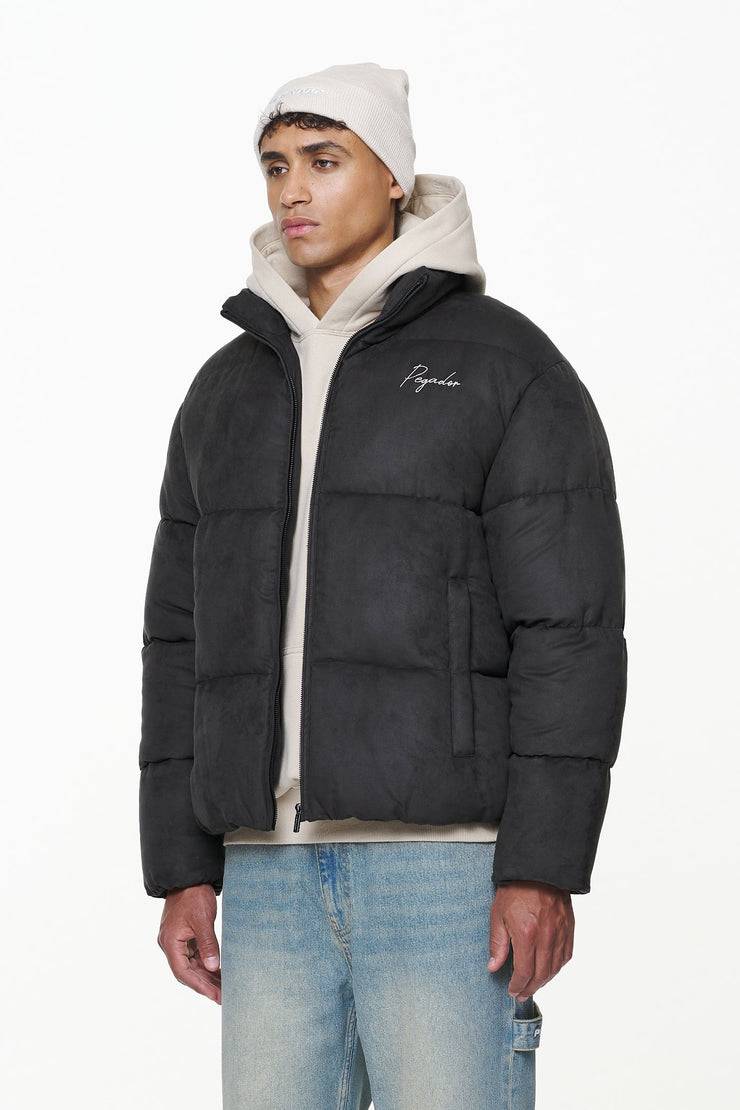 Pegador Neum Suede Puffer Jacket Black Neuheiten