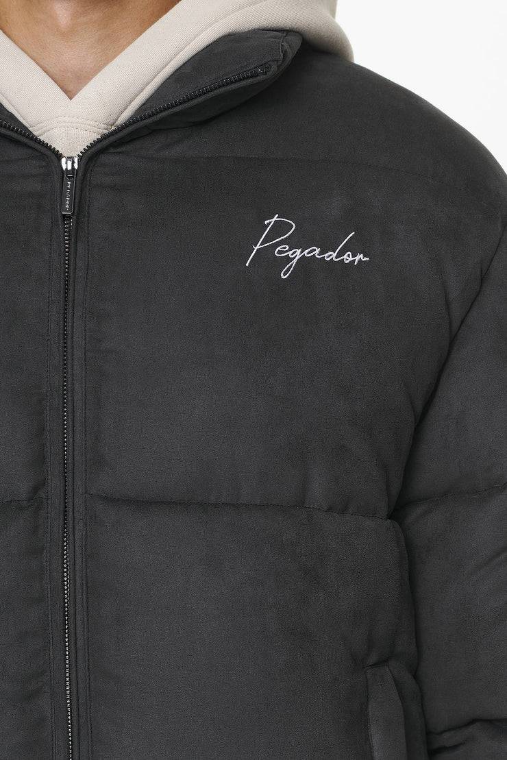 Pegador Neum Suede Puffer Jacket Black Neuheiten
