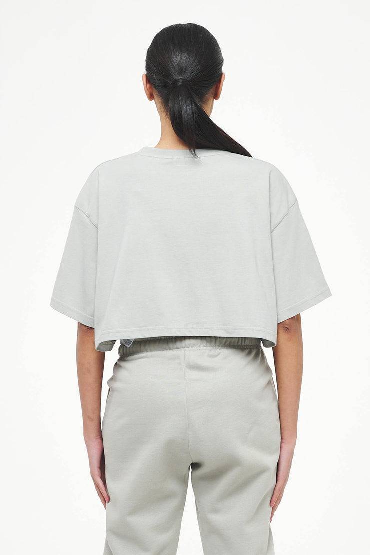 Pegador Layla Oversized Cropped Tee Vintage Washed Quiet Gray Gum Super Sparpreis