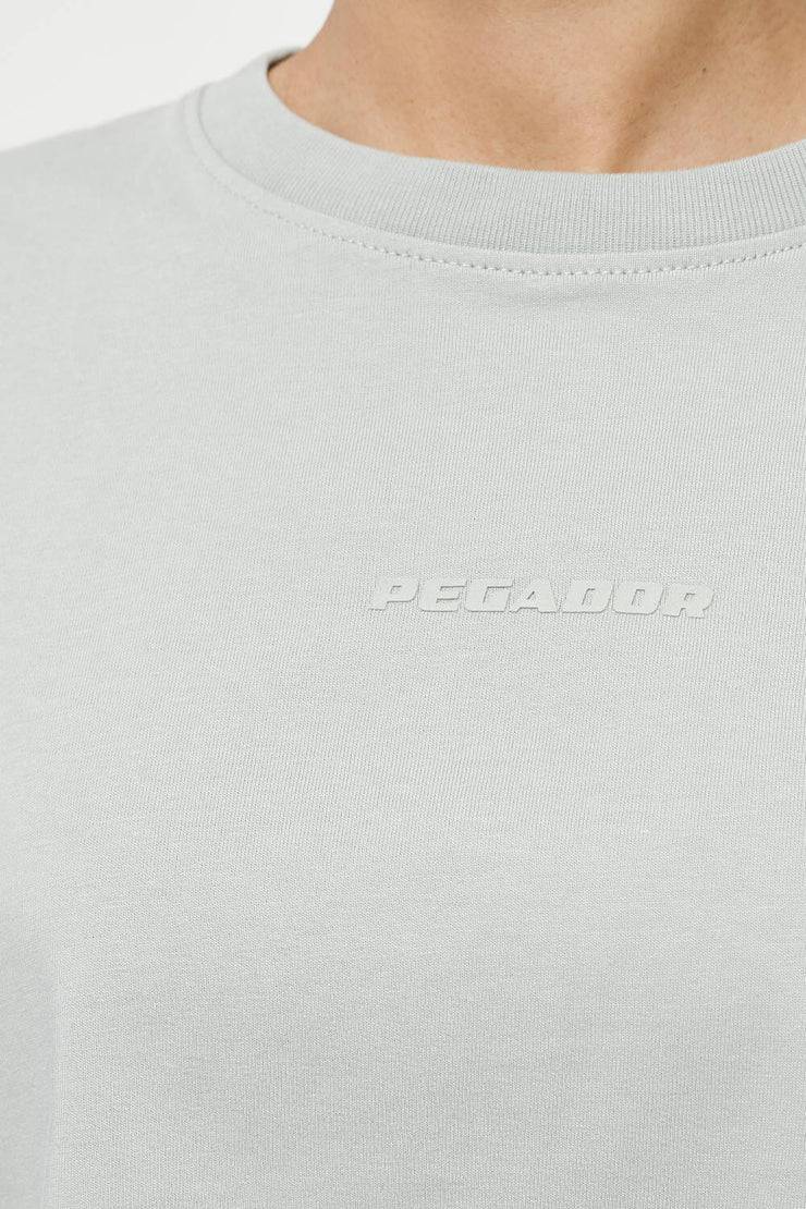 Pegador Layla Oversized Cropped Tee Vintage Washed Quiet Gray Gum Super Sparpreis
