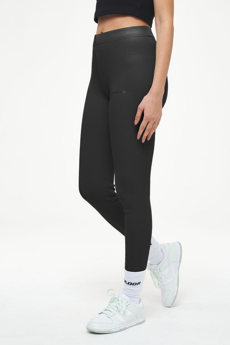 Pegador Jill Rib Leggings Vintage Washed Iron Grey Neueste Stile