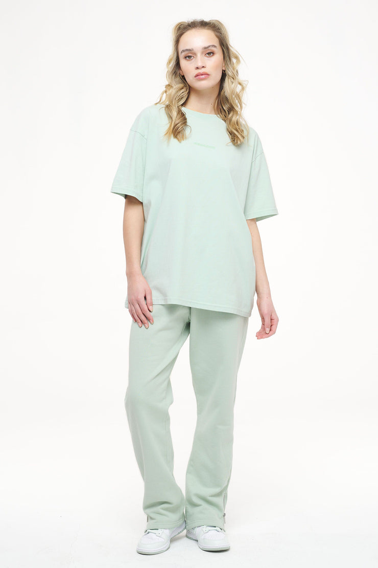 Pegador Beverly Logo Oversized Tee Vintage Washed Milky Green Gum Letzte 2 Tage