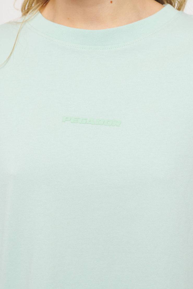 Pegador Beverly Logo Oversized Tee Vintage Washed Milky Green Gum Letzte 2 Tage