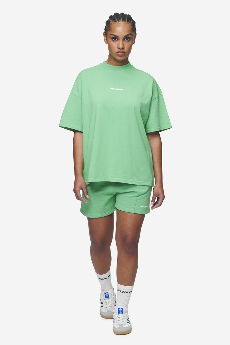 Pegador Sully High Waisted Shorts Washed Peppermint Green White Gum Nur für heute