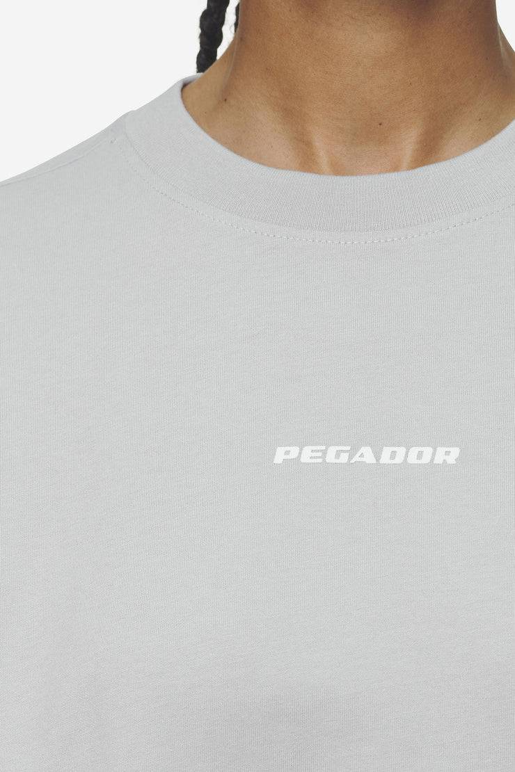 Pegador Bracy Heavy Oversized Tee Washed Sky Grey White Gum Bis zu 55% Rabatt