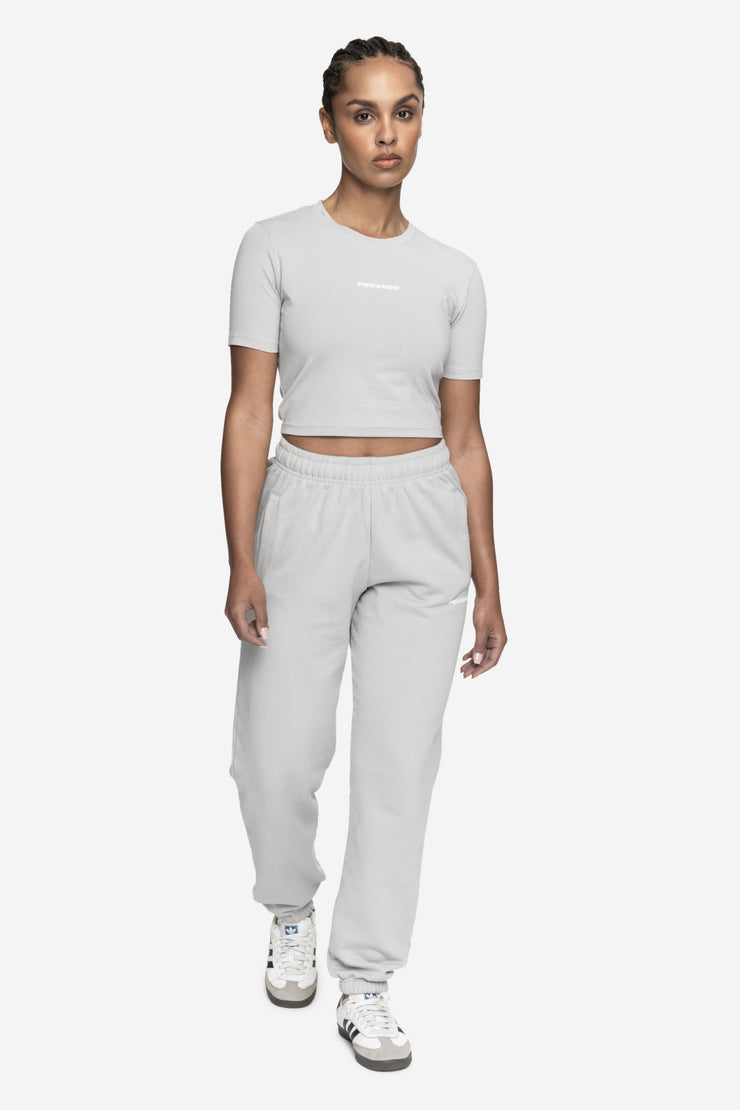 Pegador Ines Cropped Baby Tee Washed Sky Grey White Gum Discount Store für neue Produkte