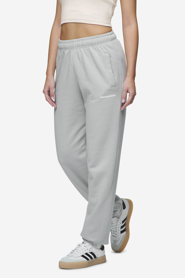 Pegador Villa High Waisted Sweat Pants Washed Sky Grey White Gum Nur noch ein Tag übrig