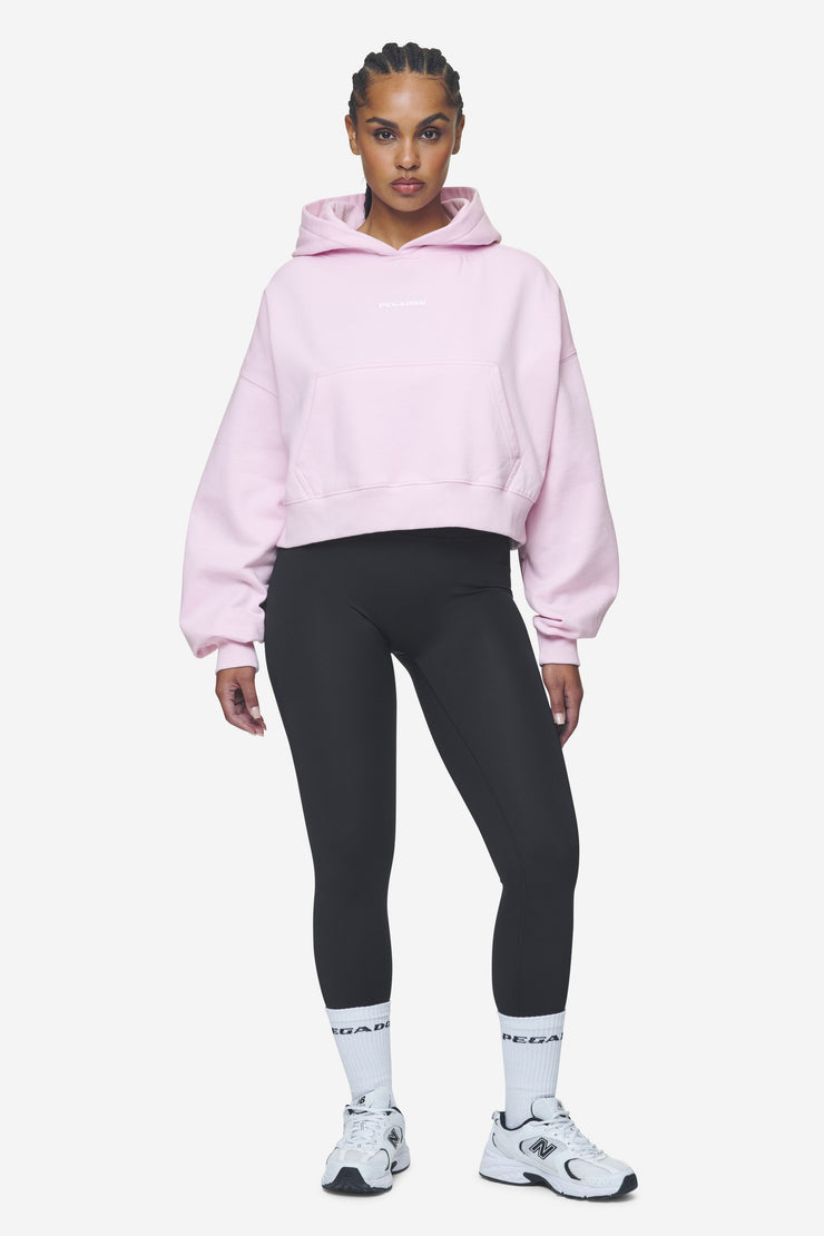 Pegador Salita Oversized Cropped Hoodie Washed Bubblegum White Gum Super Rabatt