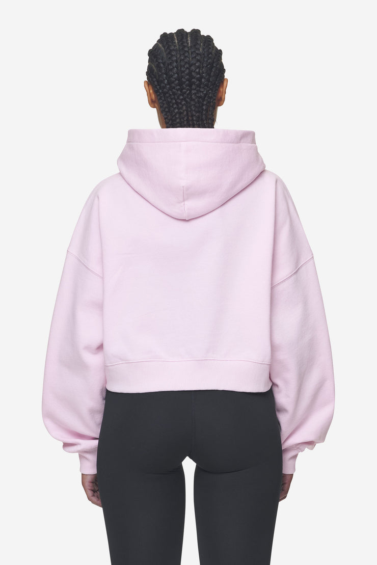 Pegador Salita Oversized Cropped Hoodie Washed Bubblegum White Gum Super Rabatt