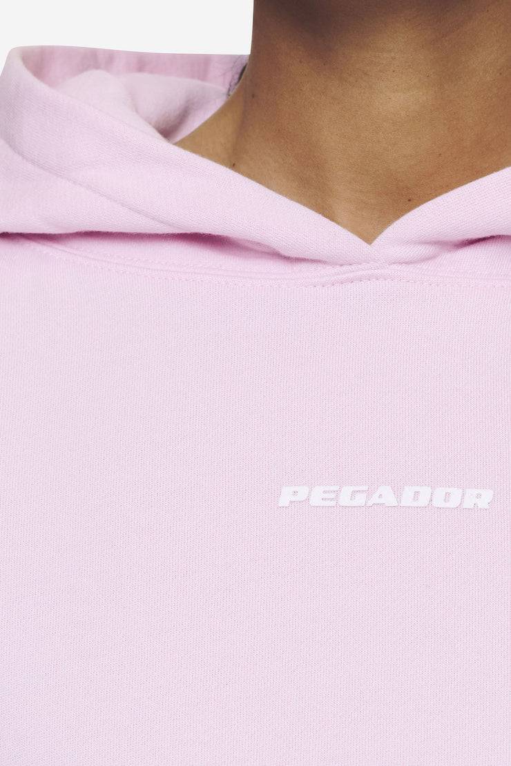 Pegador Salita Oversized Cropped Hoodie Washed Bubblegum White Gum Super Rabatt