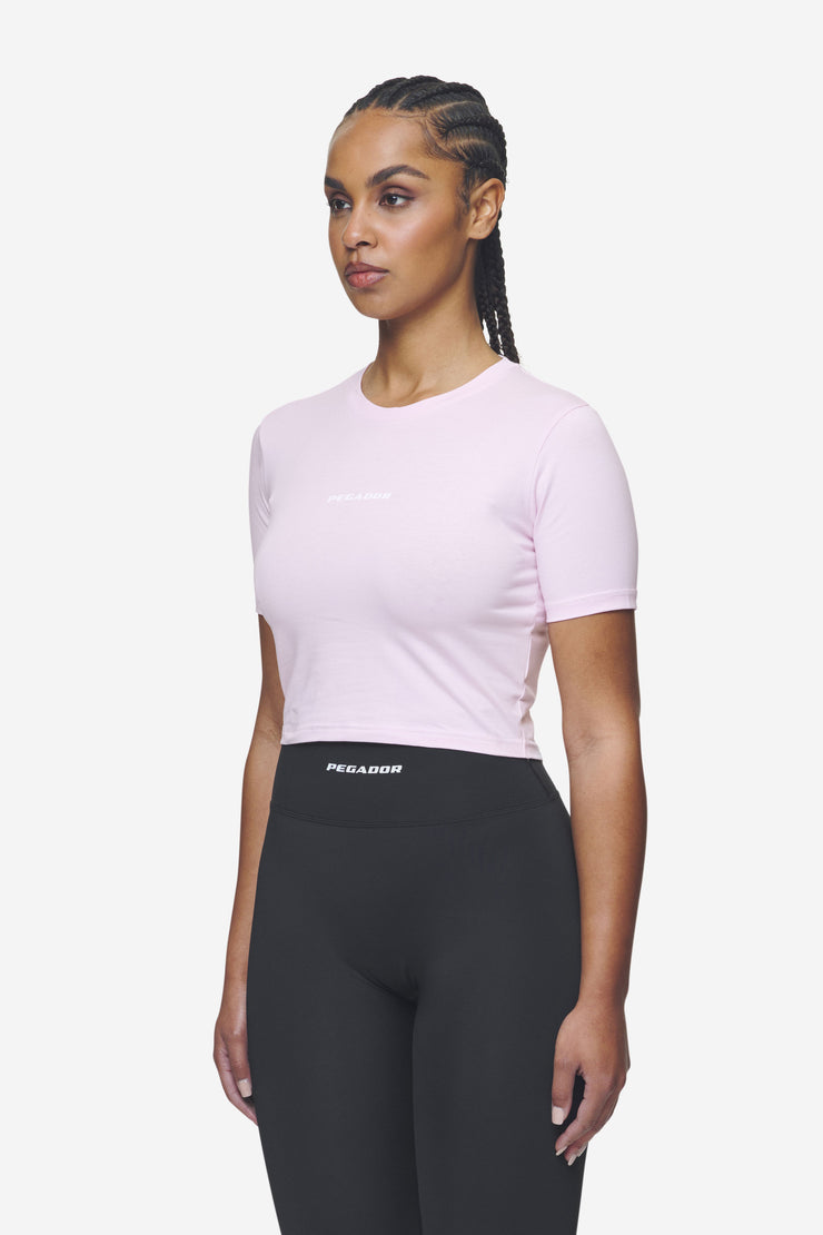 Pegador Ines Cropped Baby Tee Washed Bubblegum White Gum Riesige Rabatte