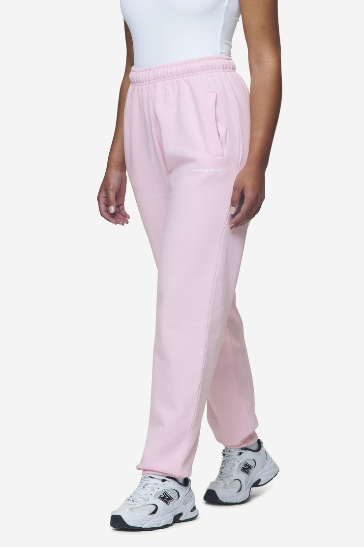Pegador Villa High Waisted Sweat Pants Washed Bubblegum White Gum 50% Rabatt mit kostenlosem Versand