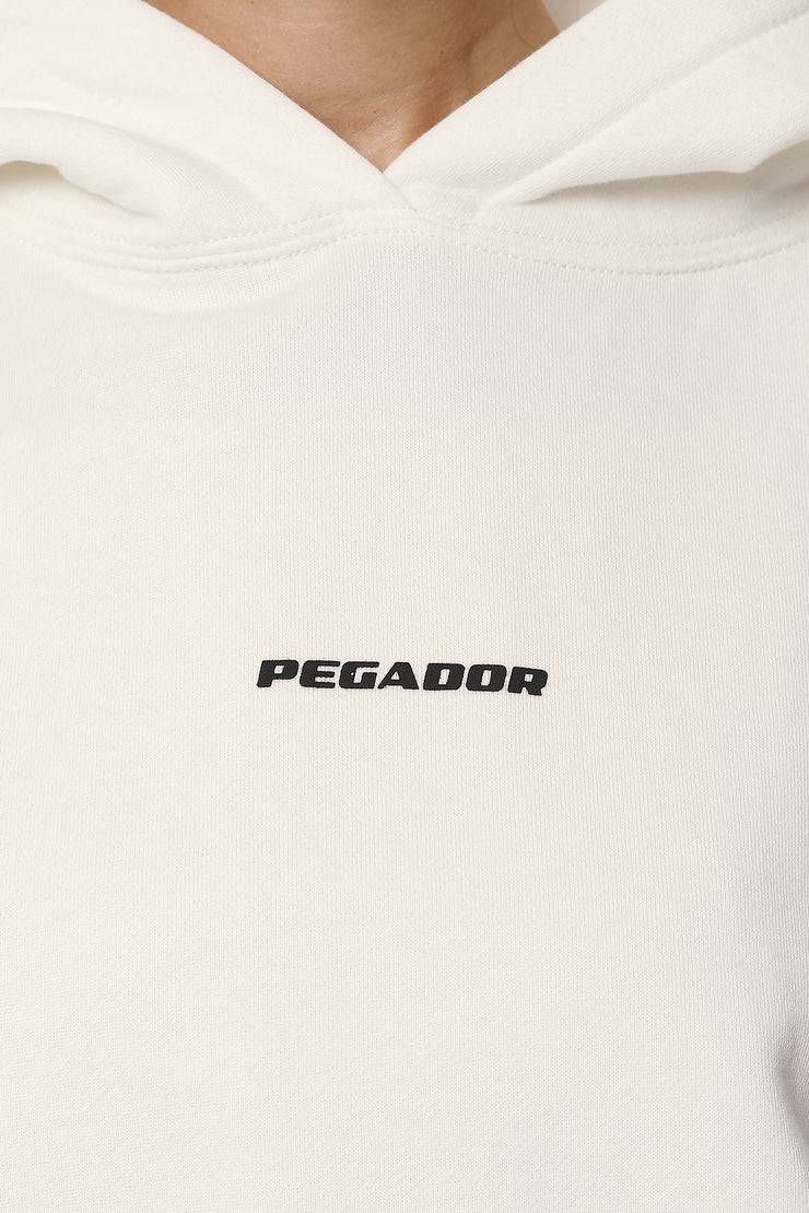 Pegador Clarita Logo Oversized Hoodie Washed Coconut Milk Black Gum Begrenzt auf 3 Tage