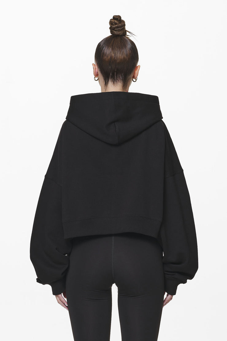 Pegador Marla Cropped Zip Hoodie Black Gum Rabatte dieses Monats