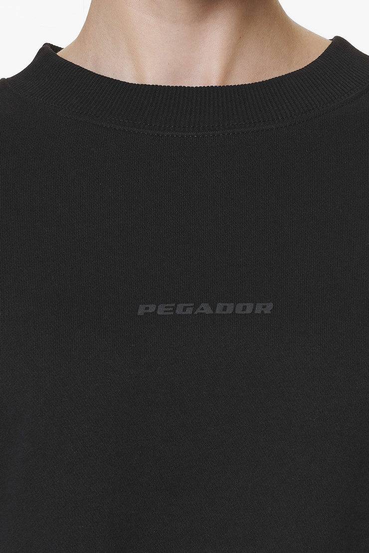 Pegador Londa Cropped Oversized Sweater Black Gum 2025