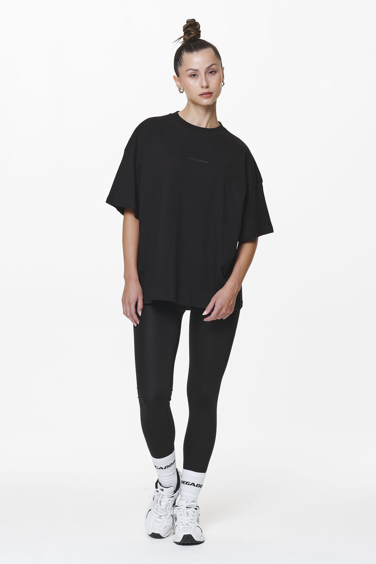 Pegador Bel Air Heavy Oversized Tee Black Gum Outlet