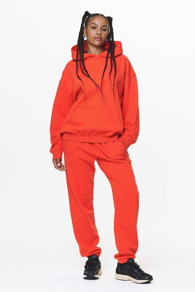 Pegador Clarita Logo Oversized Hoodie Washed Signal Red Gum Limitierter Zeitrabatt
