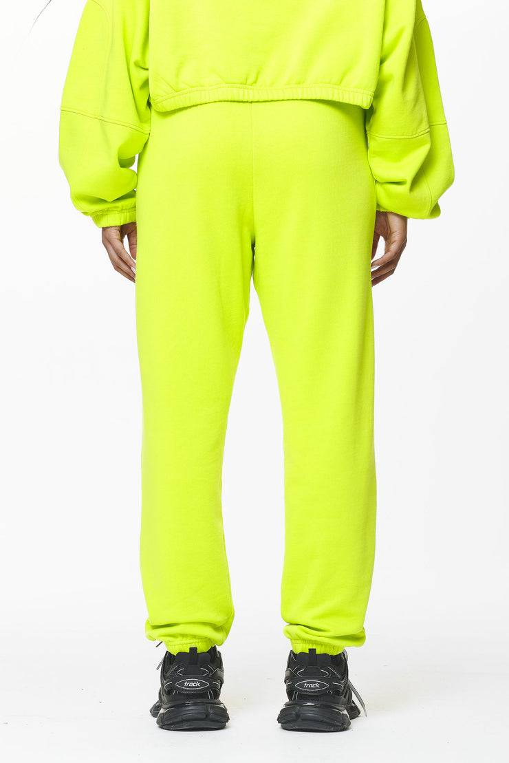 Pegador Villa High Waisted Sweat Pants Washed Lime Yellow Gum Rabatt