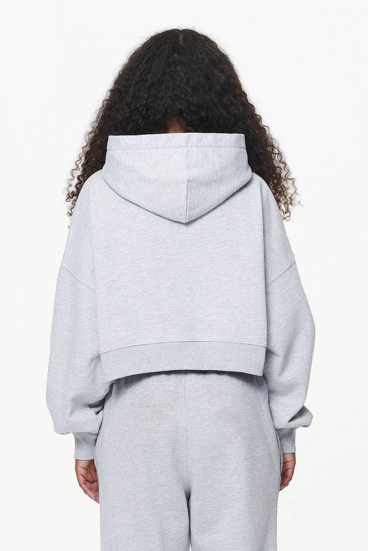 Pegador Chancery Oversized Cropped Hoodie Grey Melange Günstig kaufen