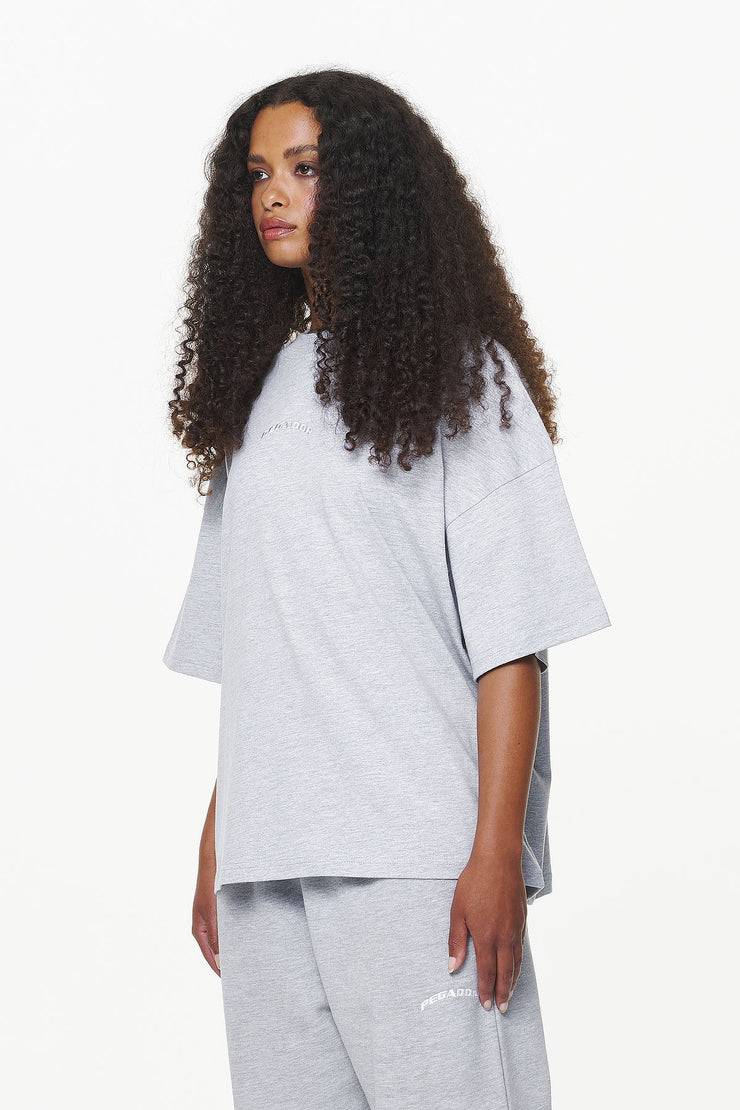 Pegador Thames Heavy Oversized Tee Grey Melange Versandkostenfrei