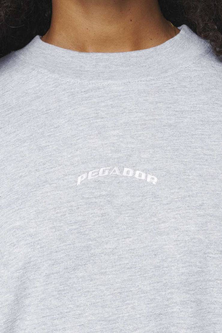 Pegador Thames Heavy Oversized Tee Grey Melange Versandkostenfrei