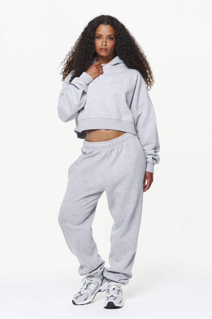 Pegador Durward High Waisted Sweat Pants Grey Melange Großer Ausverkauf