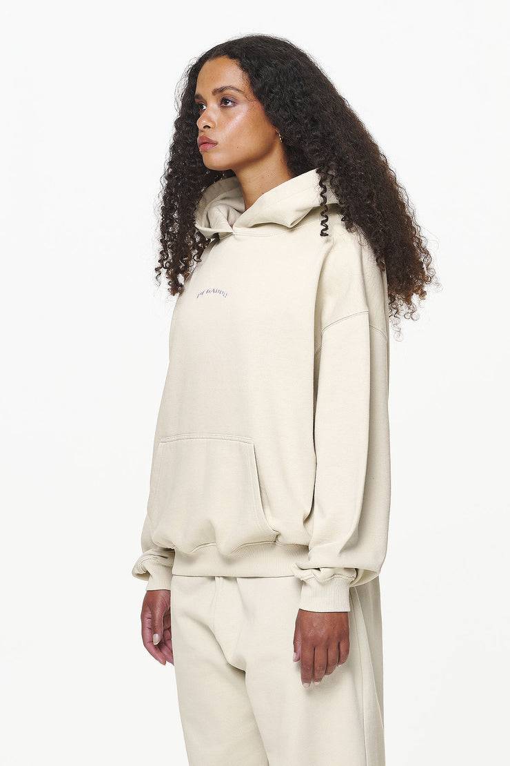 Pegador Camberwell Logo Oversized Hoodie Vintage Washed Bone White Flash Sale