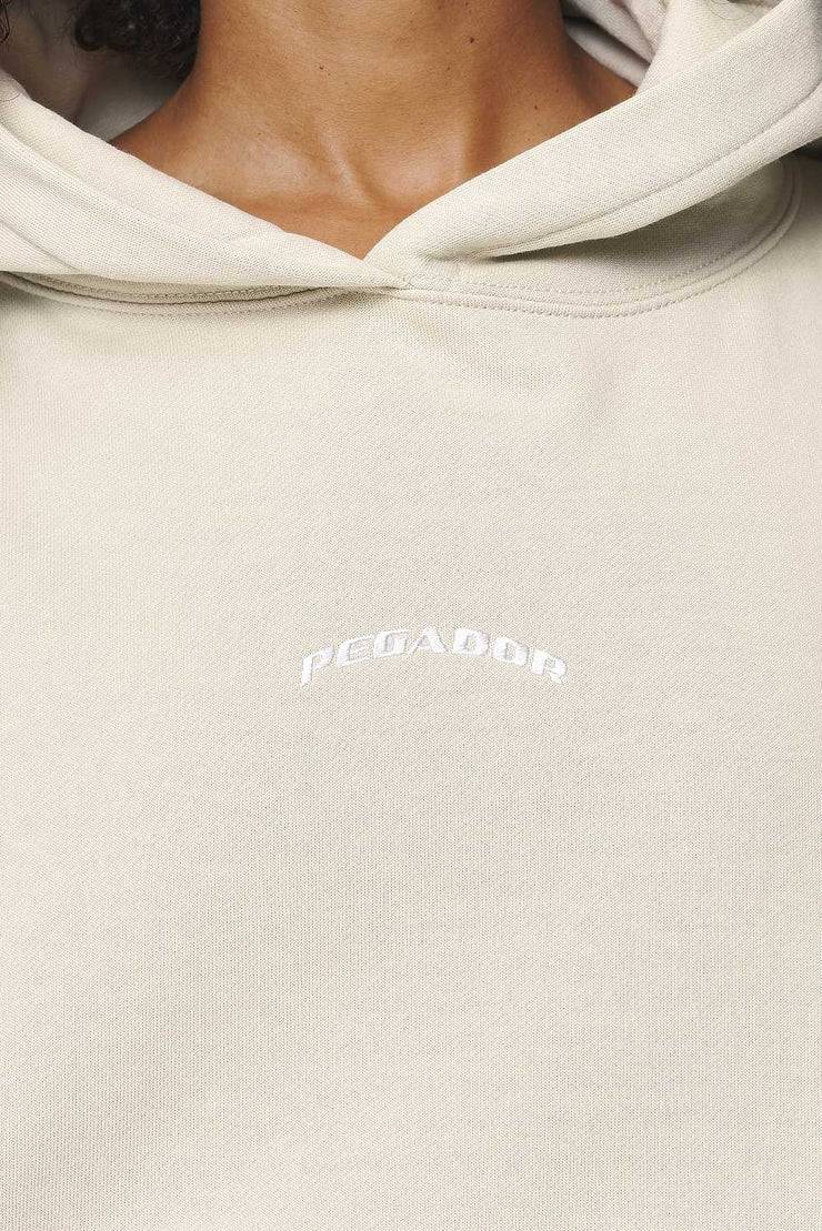 Pegador Camberwell Logo Oversized Hoodie Vintage Washed Bone White Flash Sale