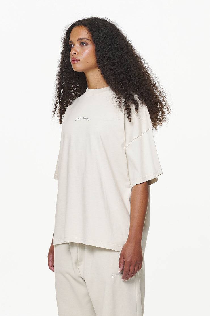 Pegador Thames Heavy Oversized Tee Vintage Washed Bone White Begrenztes Angebot